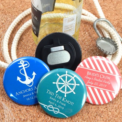 Personalized Button Bottle Opener