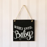 Baby Countdown Chalkboard Sign