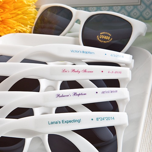 Sunglasses with Personalized Labels