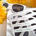 Sunglasses with Personalized Labels