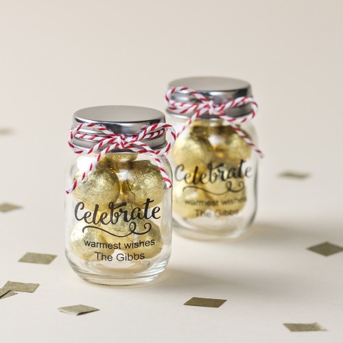 Personalized Printed Party Mini Mason Jars