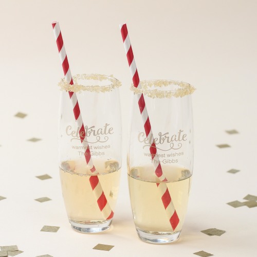 Personalized Party Stemless Champagne Flute