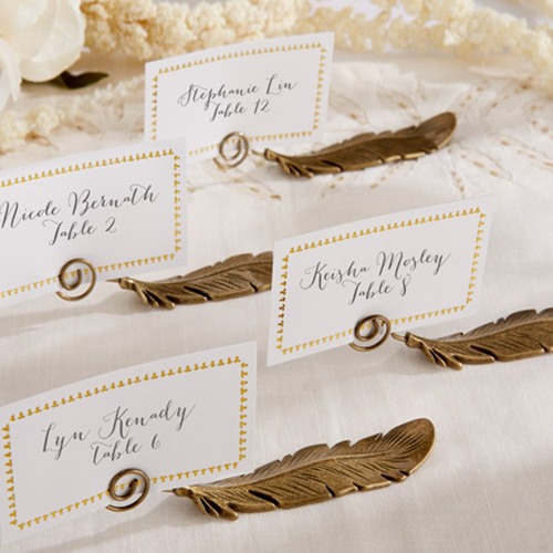 Feather Place Card Holders