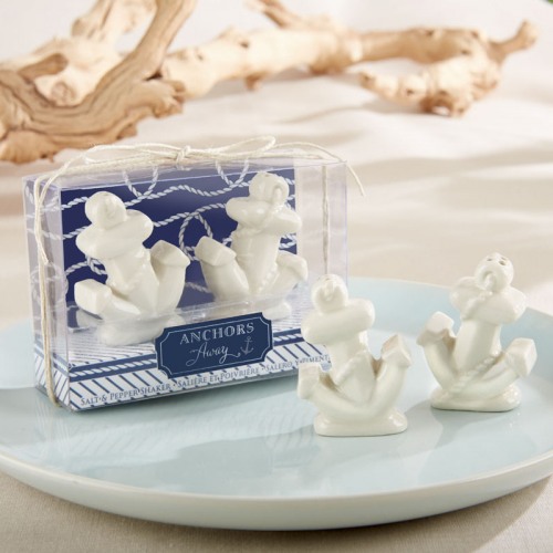 Ceramic Anchor Salt and Pepper Shakers