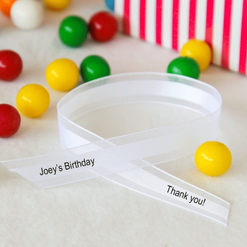 Personalized Sheer Edge Favor Ribbon