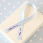 Personalized Swarvoksi Crystal Favor Ribbon