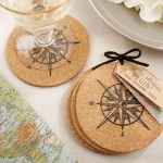 Compass Cork Coasters