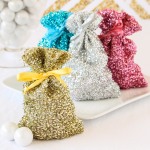 Metallic Glam Favor Bags