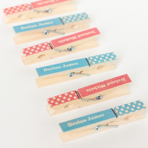 Personalized Baby Shower Clothespins