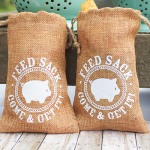 Burlap Feed Sack Favor Bags