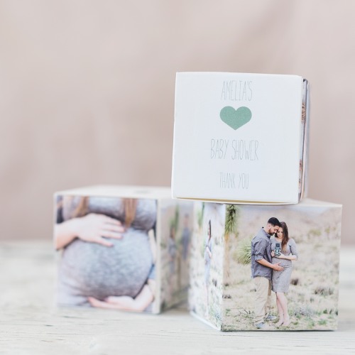 Personalized Baby Shower Photo Favor Box