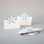 Glitter Snowflake Place Cards