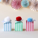 Mini Pom-Pom Favor Boxes