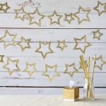 Mini Glitter Stars Garland