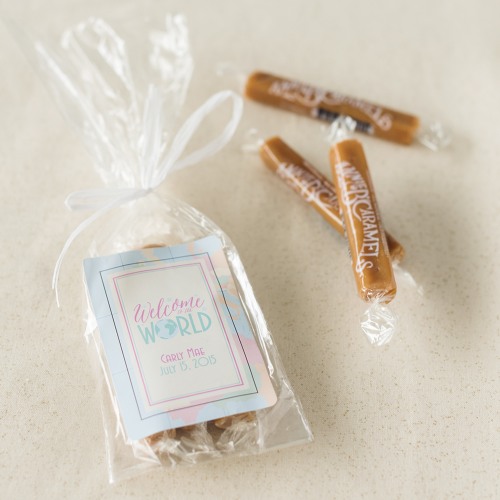 Personalized Baby Shower Caramel Favors