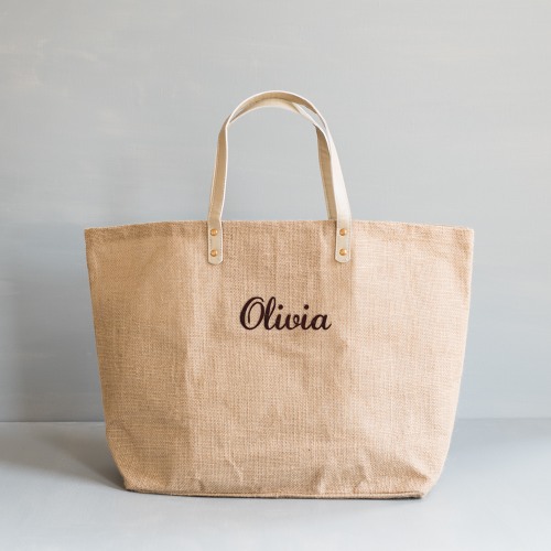 Personalized Jute Tote