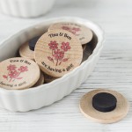 Personalized Wooden Baby Shower Magnets