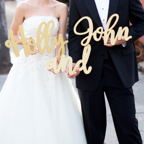 Personalized Name Decoration in Gold