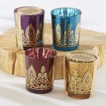 Henna Jewel Votive Tealight Holders