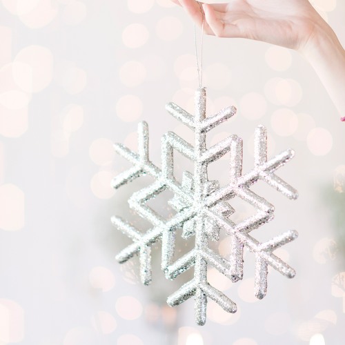 Glitter Snowflake Decoration