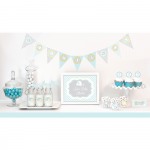 Blue Elephant Baby Shower Kit