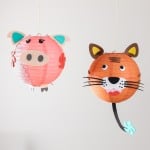 DIY Animal Face Paper Lantern