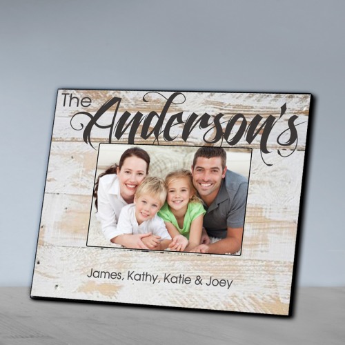 Personalized Rustic Wood Picture Frame
