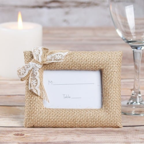 Burlap Place Card Holder/Photo Frame