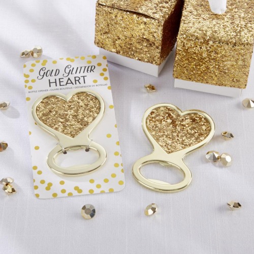 Glitter Heart Bottle Opener