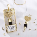 Glitter Heart Bottle Stopper