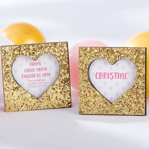 Glitter Heart Photo Frame