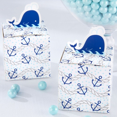 Nautical Whale Favor Boxes