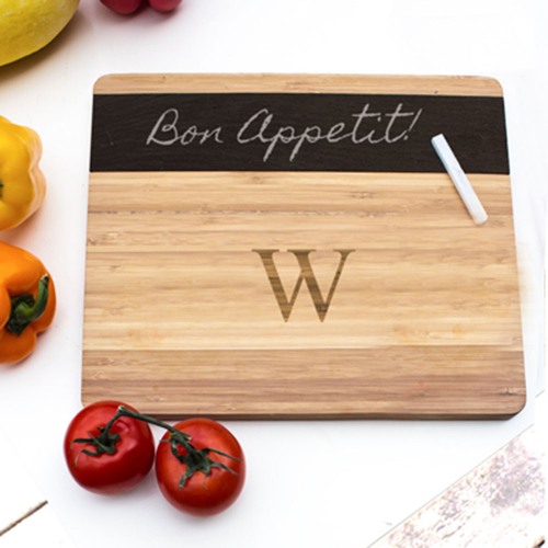 Personalized Bamboo & Slate Cheese Board