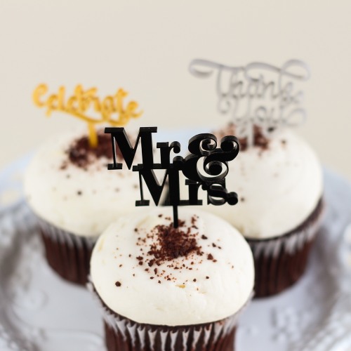 Personalized Wedding Cupcake/Cake Toppers