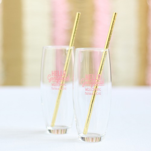 Personalized Baby Stemless Champagne Flute