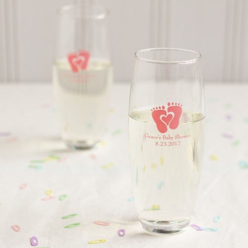 Personalized Baby Stemless Champagne Flute