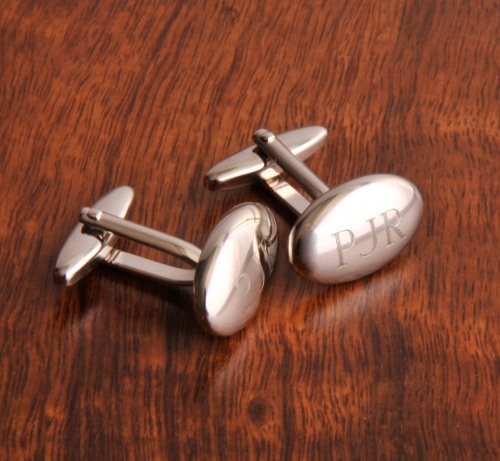 Oval Polished Cufflinks