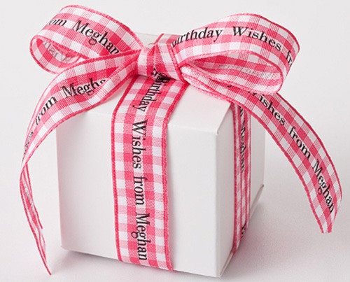 Personalized Gingham Ribbon