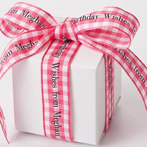 Personalized Gingham Ribbon