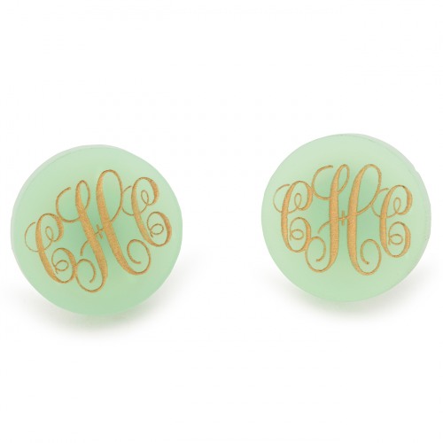Providence Monogram Post Earrings