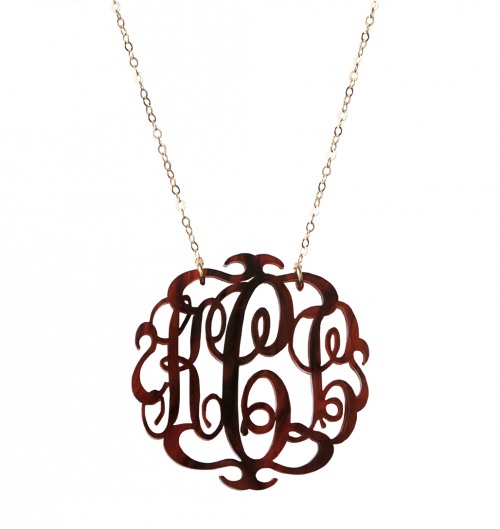 Paris Monogram Necklace
