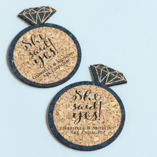 Personalized Shaped Cork Coasters