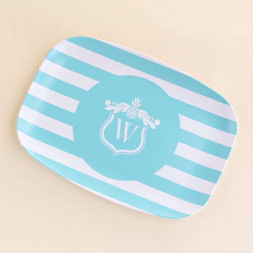 Personalized Monogram Melamine Platter