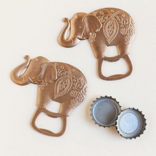 Lucky Golden Elephant Party Bottle Opener