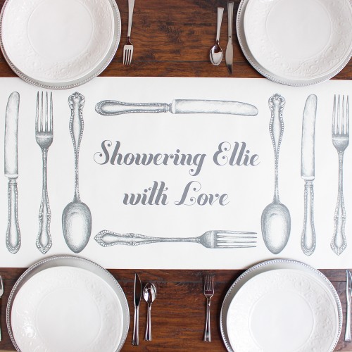 Cutlery Personalized Table Runner
