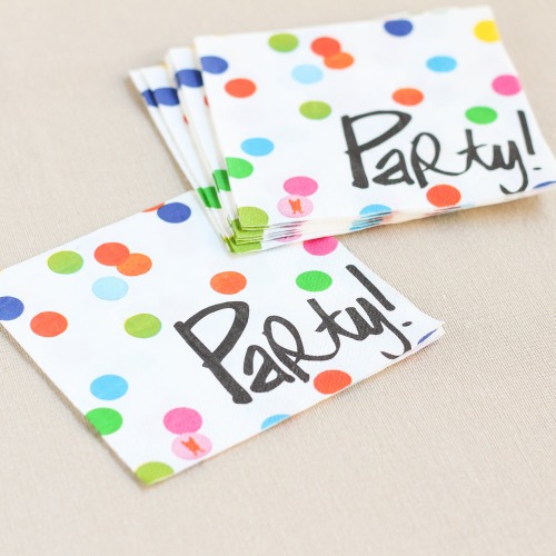 Birthday Dots Beverage Napkins