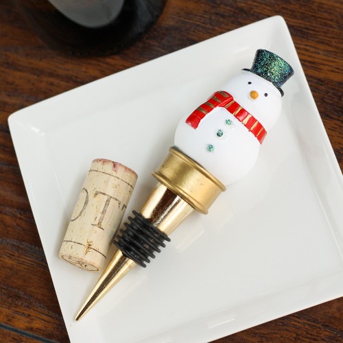 Let it Snow Snowman Bottle Stopper