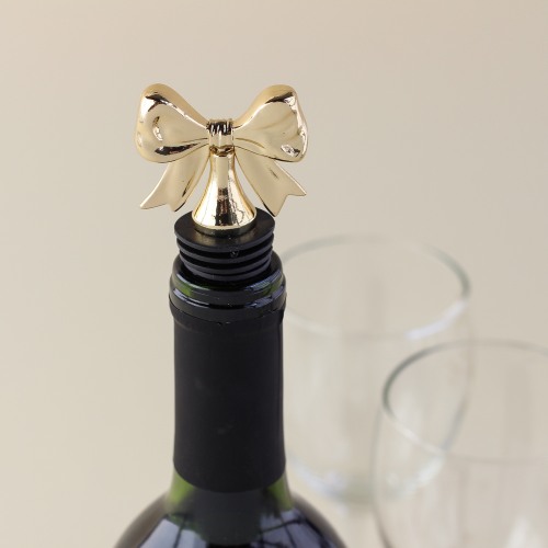 Dainty Gold Bow Bottle Stoppers