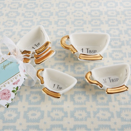 Ceramic Teacup Measuring Spoons