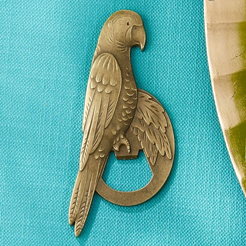 Antique Gold Parrot Bottle Opener